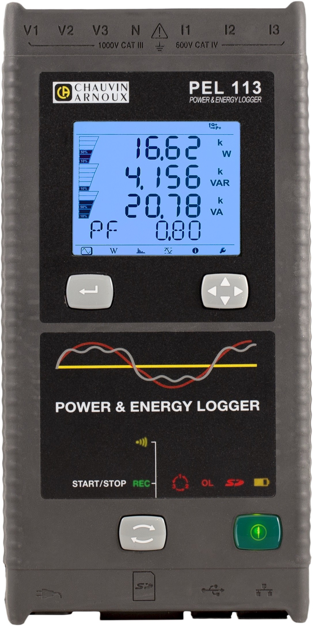 C.A PEL 113 Leistungs- und Energierecorder mit Stromwandler MA194-350